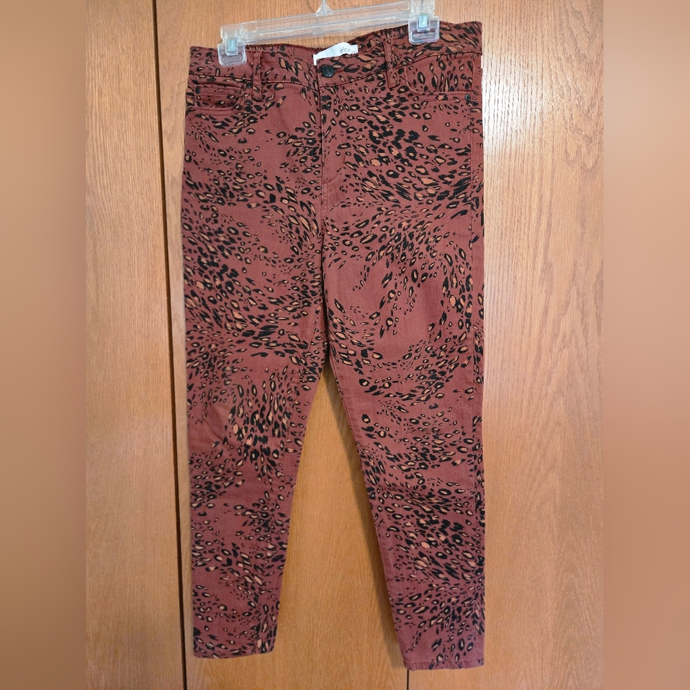Ella's Moss animal print jeans size 10